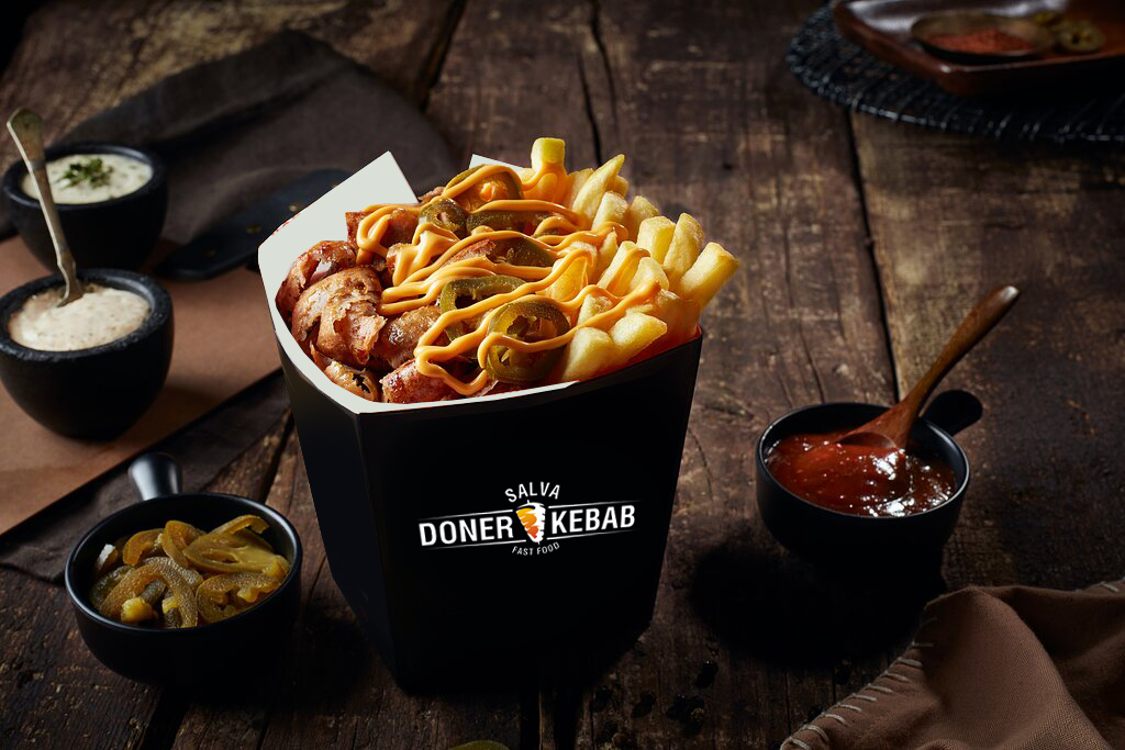 Doner Box with Chips & Cheese