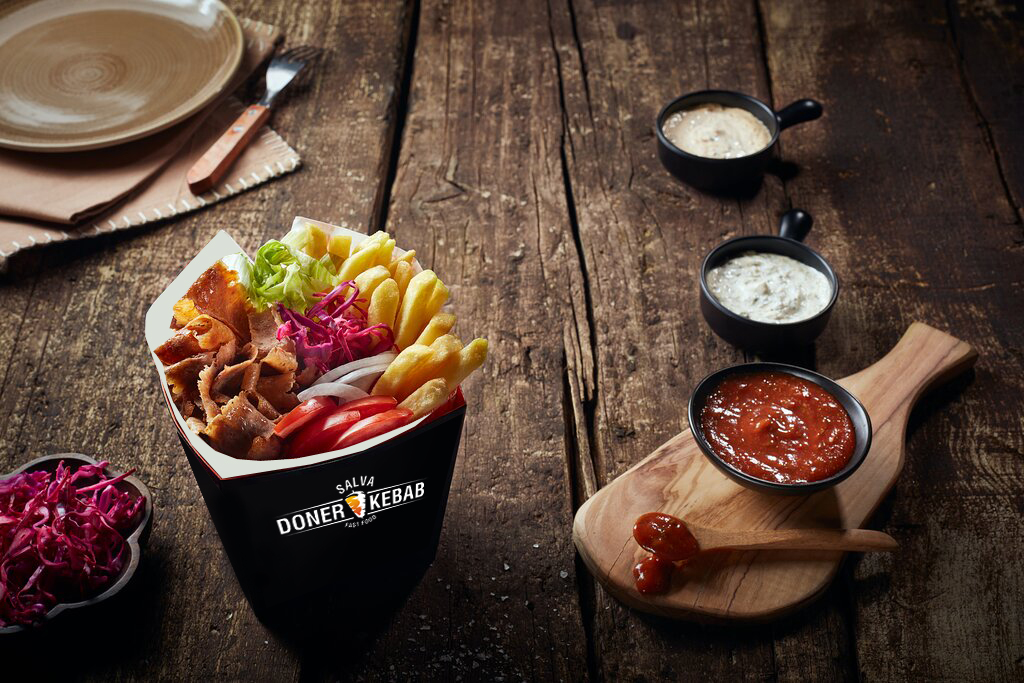 Doner Box with Fries & Salad